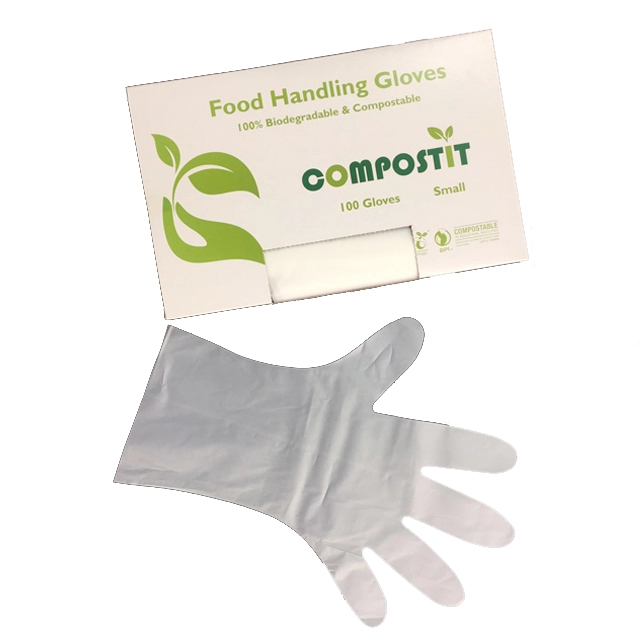 gants jetables en plastique biodégradables et compostables de 100%