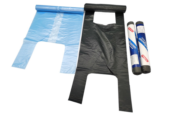 Reusable and Recyclable Supermarket T Shirt Trash Can Bags Singlet Shopping Bags Grocery Vest Carrier Bags on a Roll